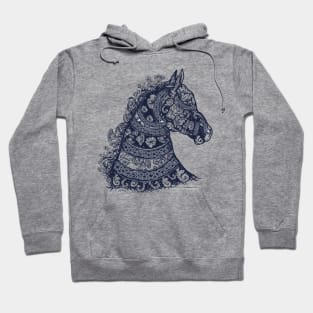 horse tattoo floral Hoodie